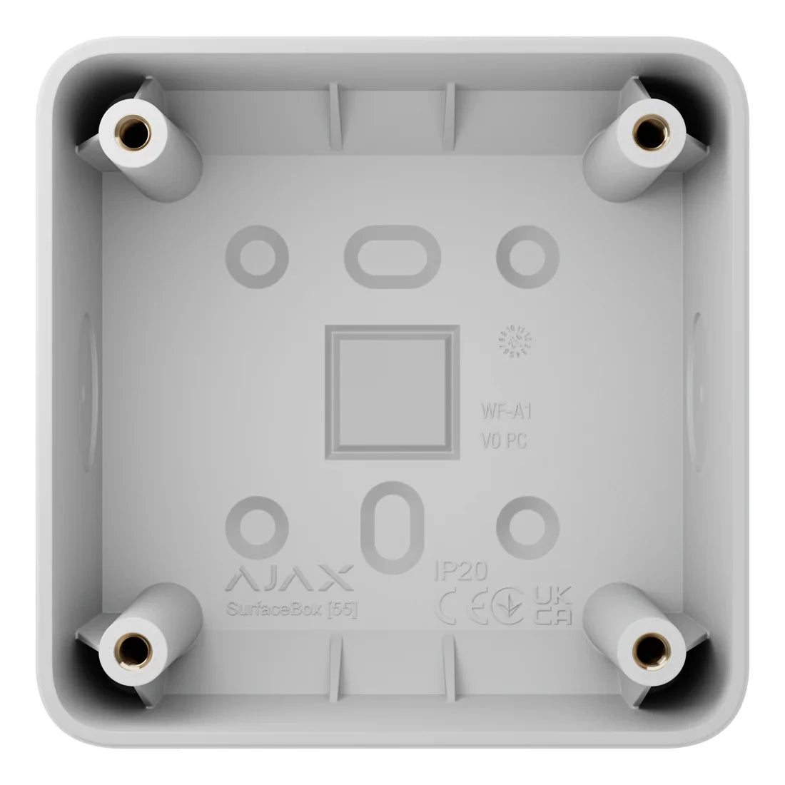 Ajax 107589 SurfaceBox – Surface Mounting Box for LightSwitch or Outlet, White