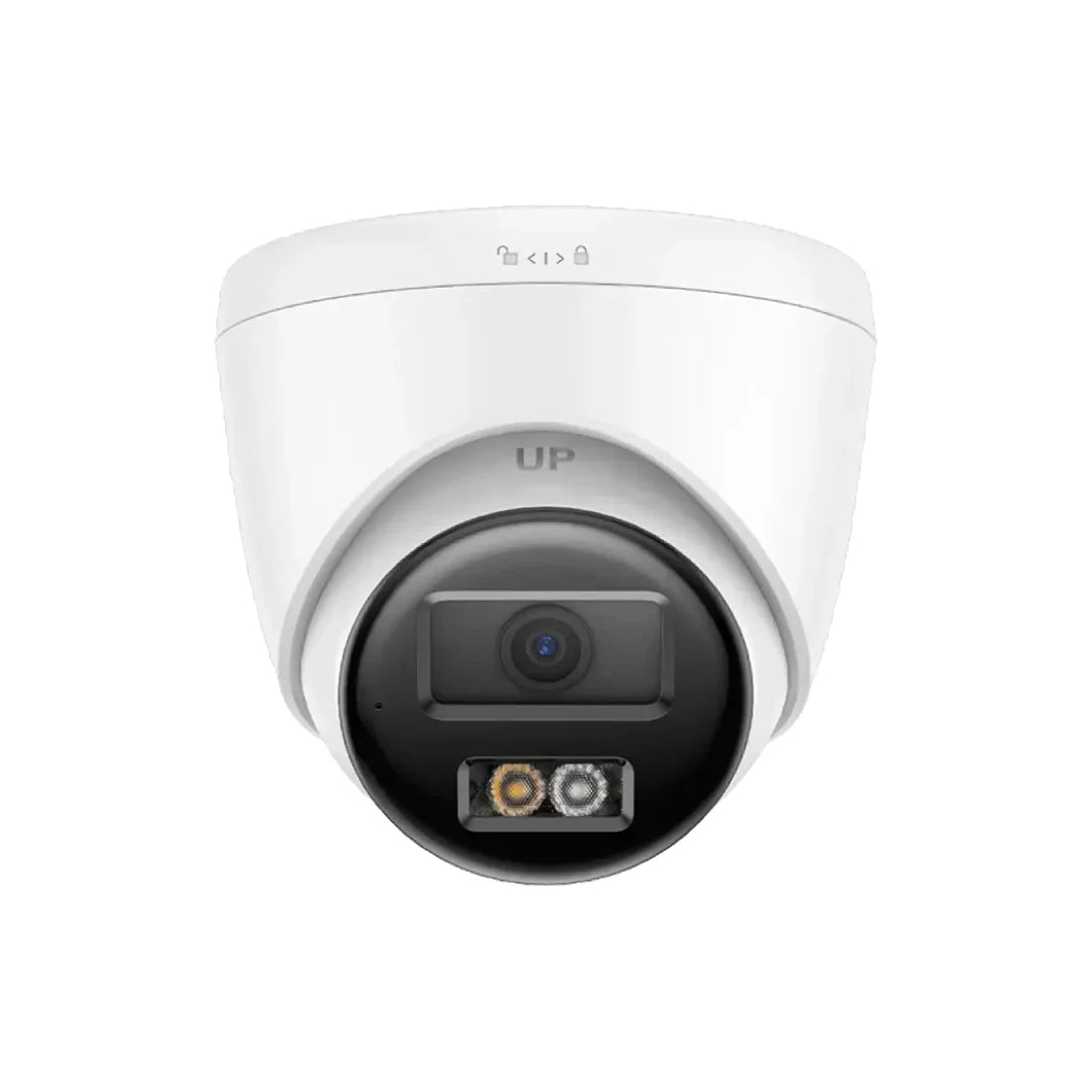 8MP Hikvision DS-2CD1383G2-LIUF/SL 4K Smart Hybrid ColorVu and IR Acusense Turret Camera, 2-Way Talk