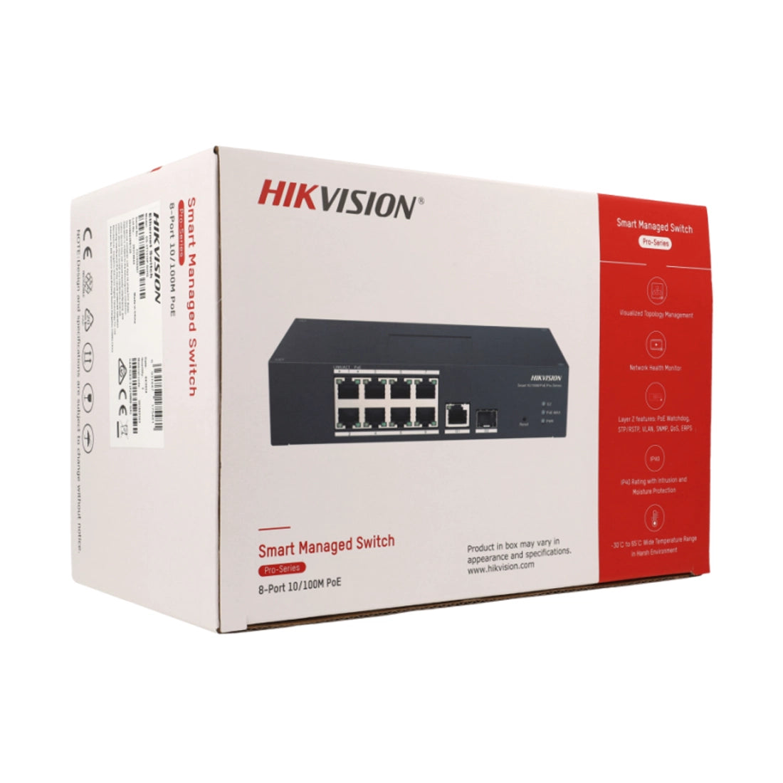 Hikvision DS-3T1310P-SI/HS 8-Port Smart Managed PoE Switch 110W PoE 300m Long Range image 2