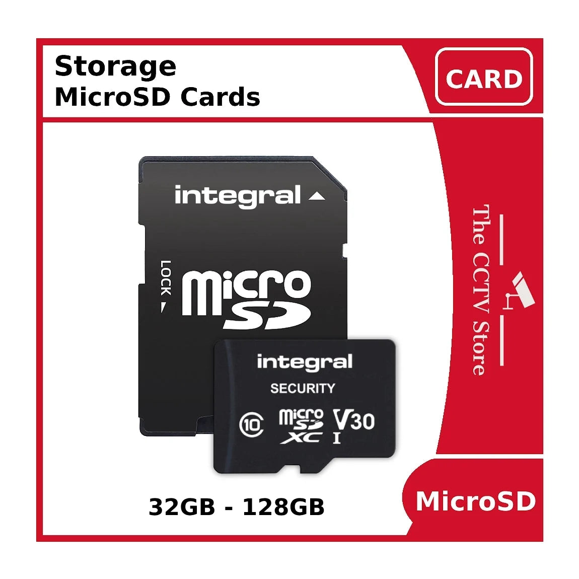 Security MicroSD Cards - High Endurance microSDXC/SDHC UHS-I Cards - In 32GB - 128GB Capacity