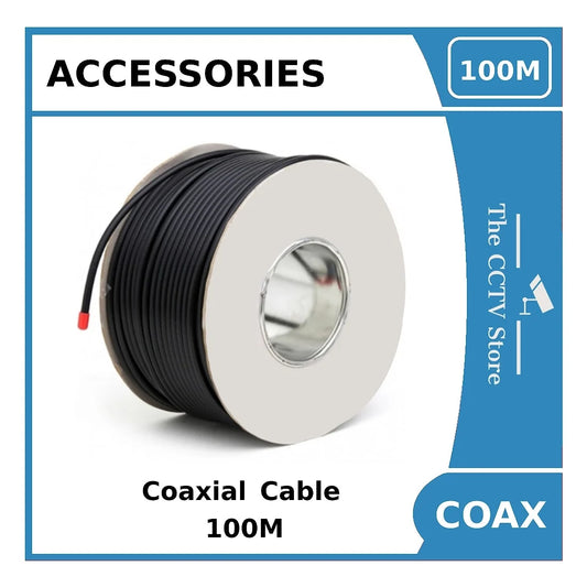 Coaxial RG59 External Grade CCTV Coaxial / BNC Cable - 100mCoaxial RG59 External Grade Coaxial / BNC Cable for CCTV Use - 100m