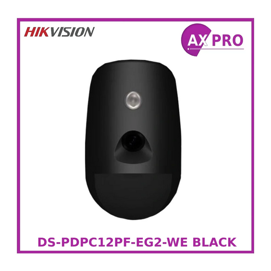 Hikvision DS-PDPC12PF-EG2-WE(B)/BLACK AXPRO 12m Wireless Colorvu Camera PIR image 1