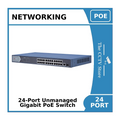 24-Port DS-3E0526P-E Unmanaged Rackmount Gigabit PoE+ Switch w/ 1 x 1GbE RJ45 Port & 1 x 1GbE SFP
