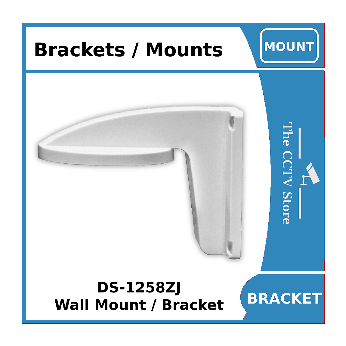 Hikvision DS-1258ZJ Wall Mount Bracket - Plastic