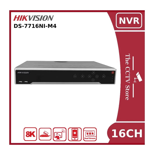 Hikvision DS-7716NI-M4 32MP 8K 16 Channel NVR - No POE Ports - NR