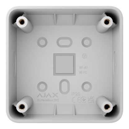 Ajax 107589 SurfaceBox – Surface Mounting Box for LightSwitch or Outlet, White
