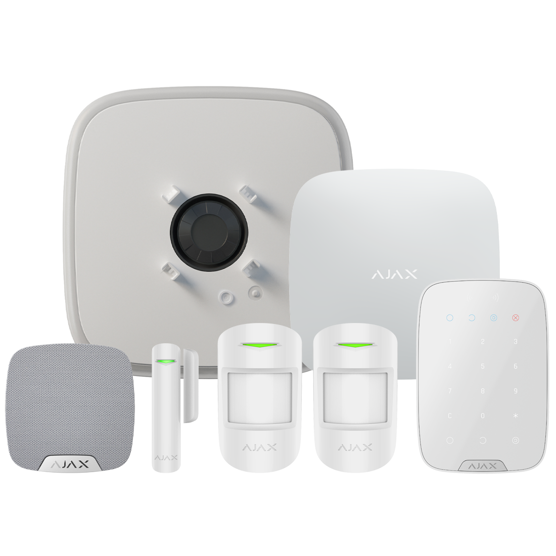 Ajax-109844/109843 Superior Wireless Alarm Kit 21 - White "NR"