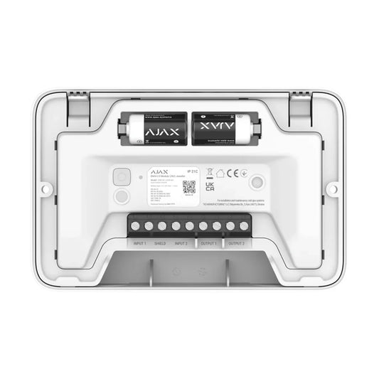 Ajax-124590/124591 EN54 I/O Module (2x2) Jeweller – Wireless Input/Output Integration Module White