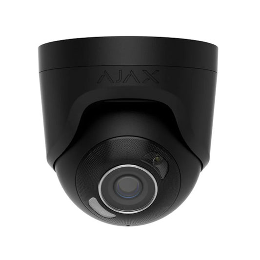 Ajax 126262 TurretCam HL 5MP 4mm Black Wired IP Camera with Hybrid Illumination and PoE