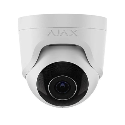 Ajax 64925 TurretCam 5MP 4mm AI PoE IP Turret Camera with IR, HDR, Microphone & Smart Detection