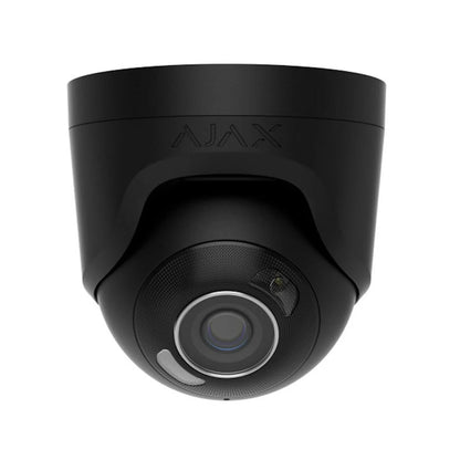 Ajax 126262 TurretCam HL 5MP 4mm Black Wired IP Camera with Hybrid Illumination and PoE