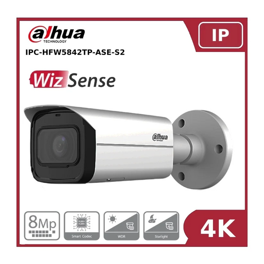 Dahua IPC-HFW2831TP-AS-S2 8MP WizSense Fixed-Focal Bullet IP Network Camera With IR image 1
