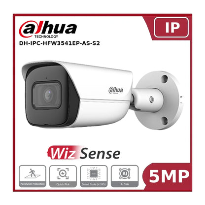 Dahua DH-IPC-HFW3541EP-AS-S2 5 MP IR Fixed-focal Bullet WizSense Network Camera