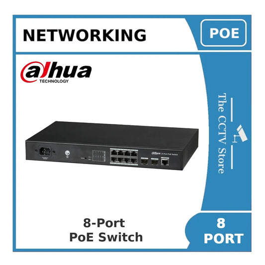 Dahua DH-PFS4210-8GT-150 8-Port Managed Layer 2 Gigabit PoE Switch "EOL"