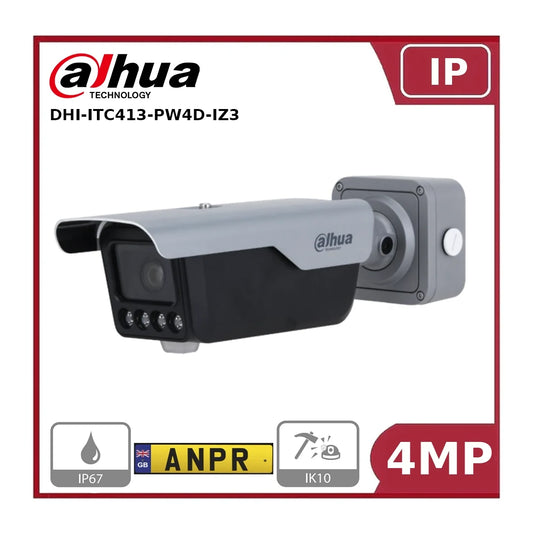 Dahua DHI-ITC413-PW4D-IZ3 4MP Smart ANPR Camera, IR 60M, IP67, 433MHz"NR"