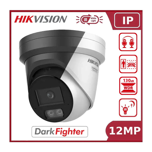 Hikvision DS-2CD23126G3-I2UY 12MP Acusense Powered by Darkfighter Fixed Turret Network Camera
