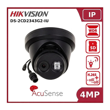 Hikvision DS-2CD2343G2-IU – 4MP IP Turret Camera with Built-in Mic