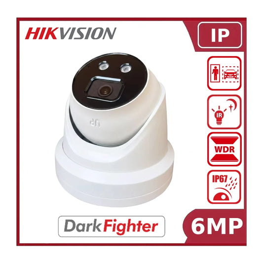 Hikvision DS-2CD2366G2-IU 6 MP AcuSense Powered-by-DarkFighter Fixed Turret Network Camera "EOL"