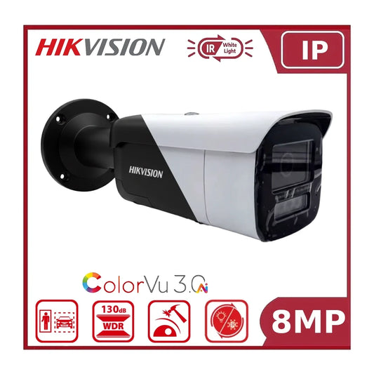 Hikvision DS-2CD2687G3-LIZSY 8MP Smart Hybrid Light with ColorVu Bullet Camera, Varifocal Lens