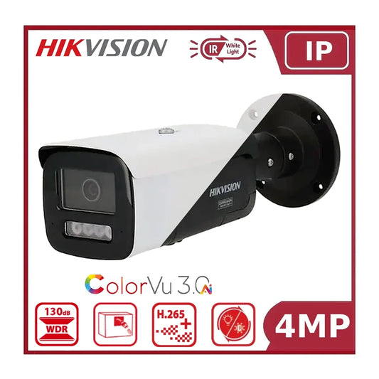Hikvision DS-2CD2T47G3-LIY 4MP ColorVu 3.0 Smart Hybrid Light IP Bullet CCTV Camera