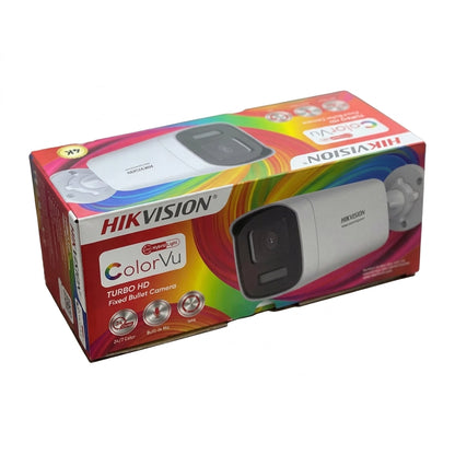 Hikvision DS-2CE12UF3T-LS 8MP 4K Smart Hybrid Light Bullet Camera 2.8mm, 40m IR, 40m White Light & Audio