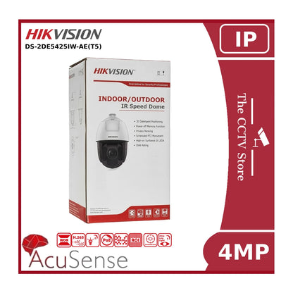 4MP Hikvision PTZ DS-2DE5425IW-AE (T5) 25x Zoom IP Network PTZ Camera, 150m Smart IR "NR" "EOL"