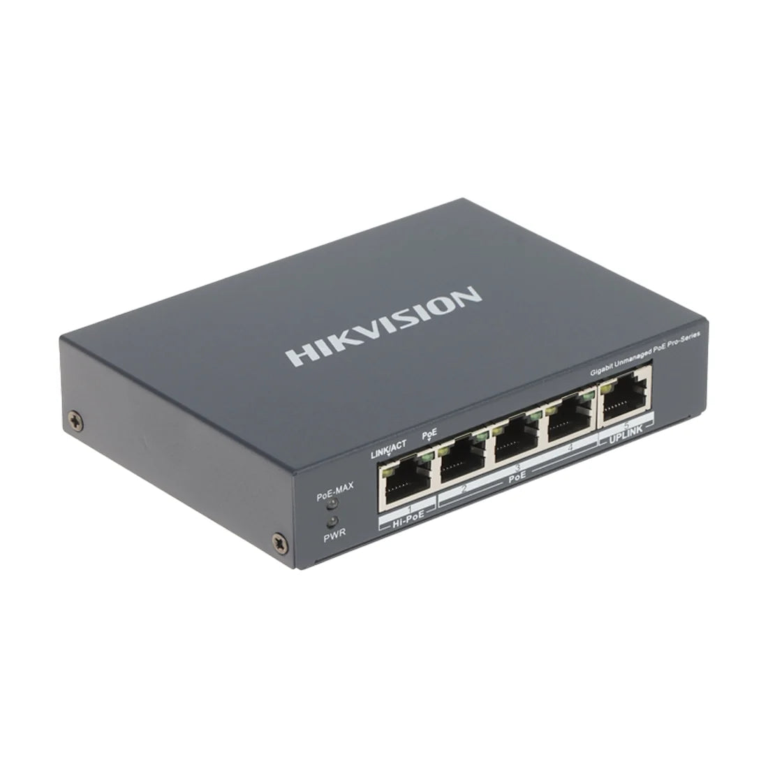 4-Port Hikvision DS-3E1505P-EI Gigabit Smart Managed PoE Switch - 4 PoE + 1 Uplink