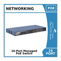 16-Port DS-3E1318P-EI(B) Hikvision 100Mbps Smart Managed PoE Switch