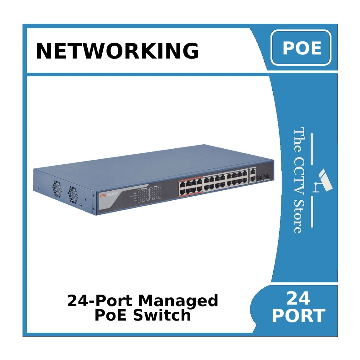 24-Port DS-3E1326P-EI(B) Hikvision 100Mbps Smart Managed PoE Switch