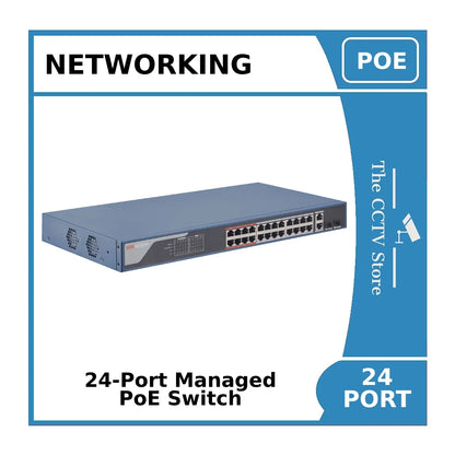 24-Port DS-3E1326P-EI(B) Hikvision 100Mbps Smart Managed PoE Switch