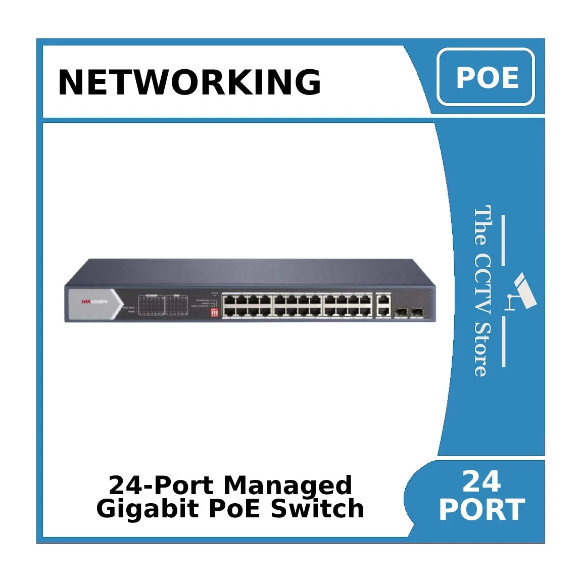 24-Port Hikvision DS-3E1526P-SI Smart Managed 24-Port Gigabit PoE Switch"EOL"