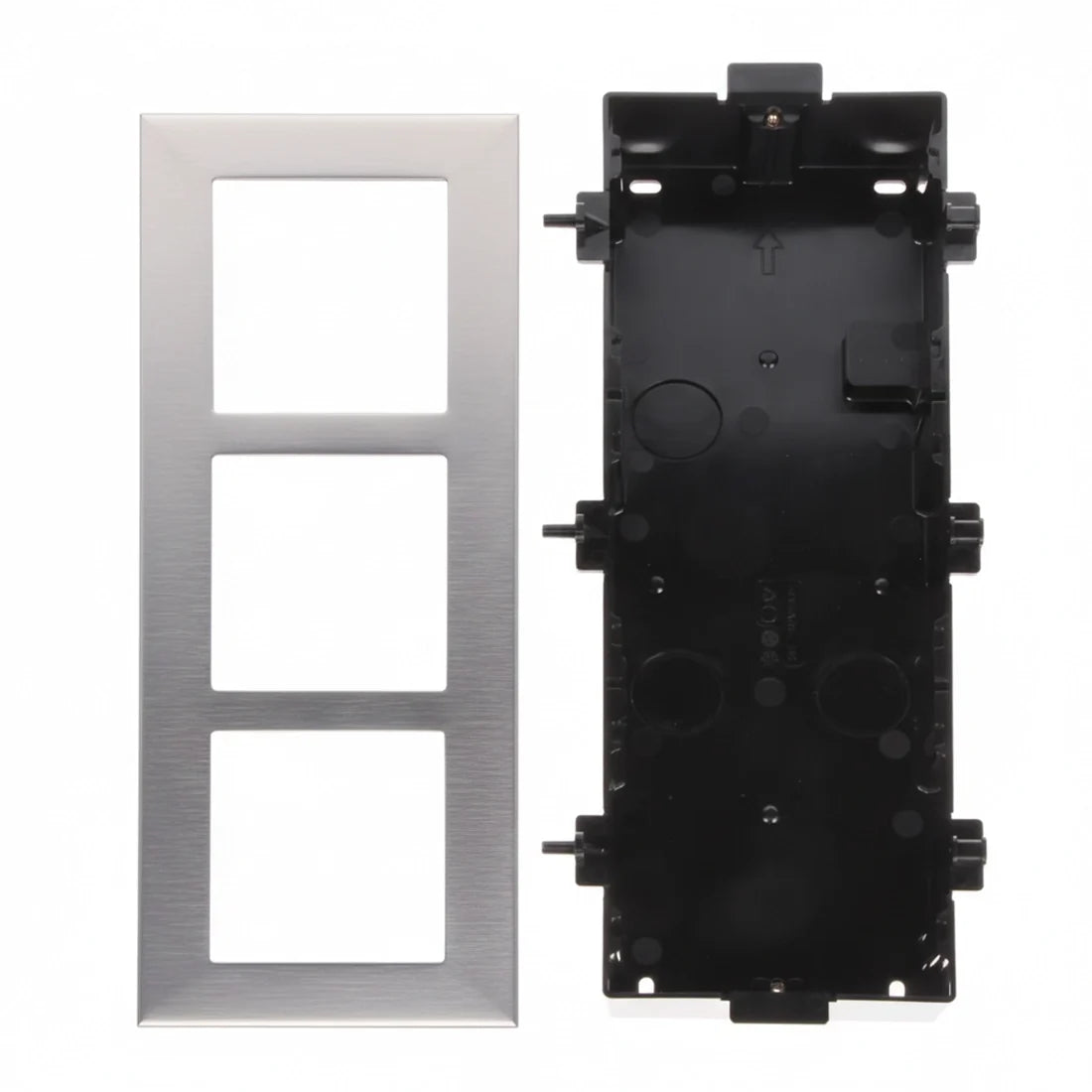 Hikvision DS-KD-ACF3/S Modular 3 Way Flush Mounting Bracket - Stainless Steel
