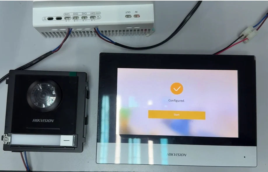 Hikvision DS-KIS702Y 2MP Two Wire IP Villa Intercom Kit with 7" Touch Screen Indoor Station and 16GB TF Card - NR