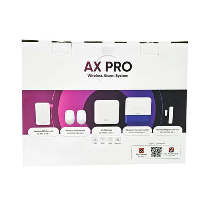 Hikvision AX PRO DS-PWA64-KIT2-WE Wireless Intruder Alarm Kit, up to 64 Wireless Zones/Outputs