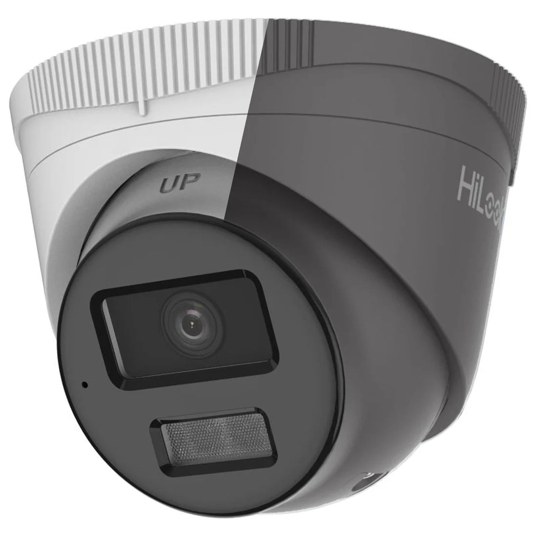 4MP HiLook by Hikvision IPC-T249HA-LU Smart Hybrid ColorVu 4MP IP Turret Dome Camera with Mic, 30M and Motion Detection