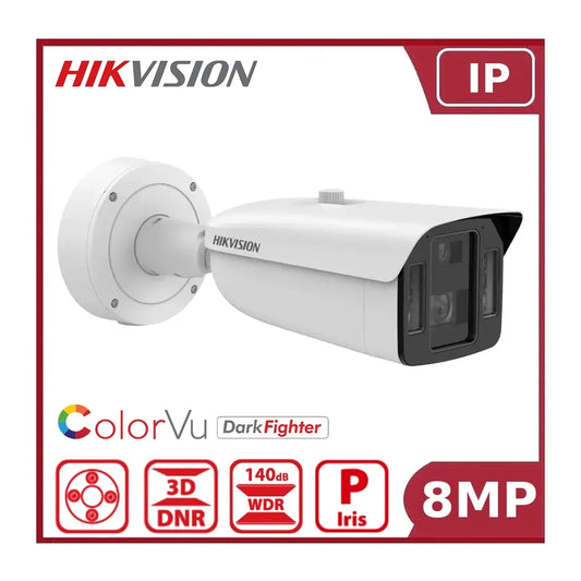 Hikvision IDS-2CD8A86G0-XZHSY 8MP 4K DeepinView Network Bullet Camera with 15x Optical Zoom, Face Capture, and DarkFighter - NR