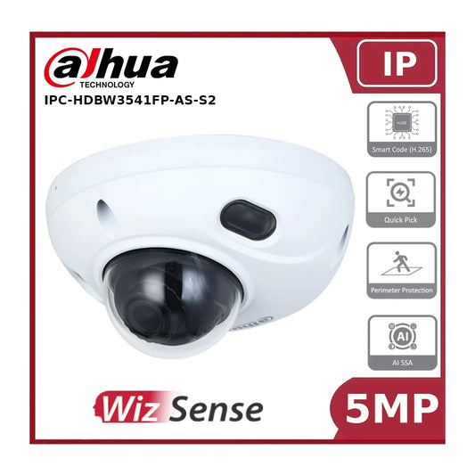 Dahua DH-IPC-HDBW3541FP-AS-S2 5MP IR Fixed-focal Dome WizSense Network Camera