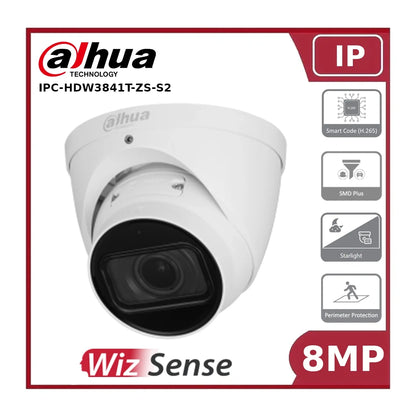 Dahua IPC-HDW3841T-ZS-S2 8MP IR Vari-focal Eyeball WizSense Network Camera "EOL"