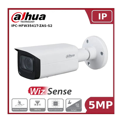 Dahua IPC-HFW3541TP-ZAS-S2 5MP IR Vari-focal Bullet WizSense Network Camera