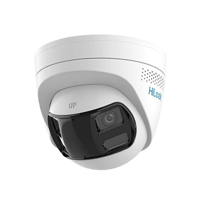 6MP HiLook by Hikvision IPC-T269HAD-LUF/S(L) Dual Lens 180° Smart Hybrid ColorVu + IR Fixed Turret IP Camera with LiveGuard and 2 Way Audio