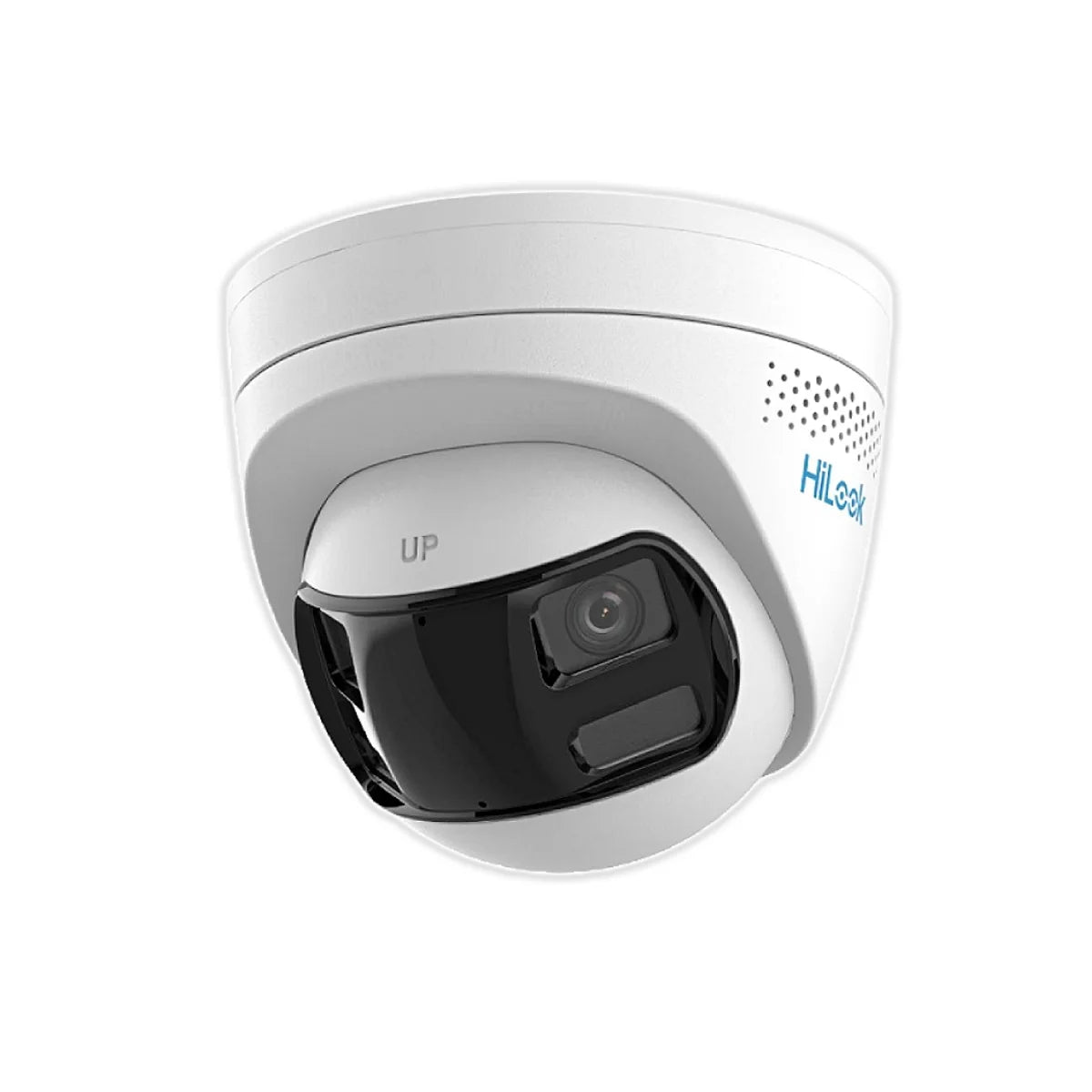 8MP HiLook by Hikvision IPC-T280HAD-LUF/SL Dual Lens 180° Smart Hybrid Light LED + IR Fixed Turret IP Camera with LiveGuard and 2 Way Audio