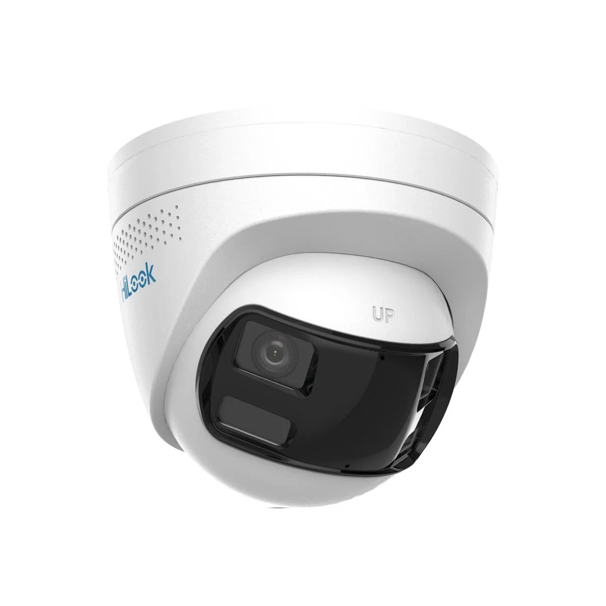 8MP HiLook by Hikvision IPC-T280HAD-LUF/SL Dual Lens 180° Smart Hybrid Light LED + IR Fixed Turret IP Camera with LiveGuard and 2 Way Audio