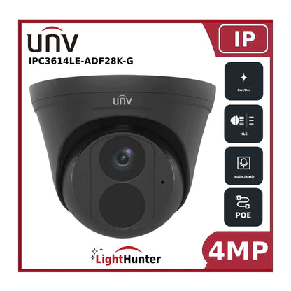 UNV UIPC3614LE-ADF28K-G 4MP Lighthunter Fixed Lens IP Turret CCTV Camera