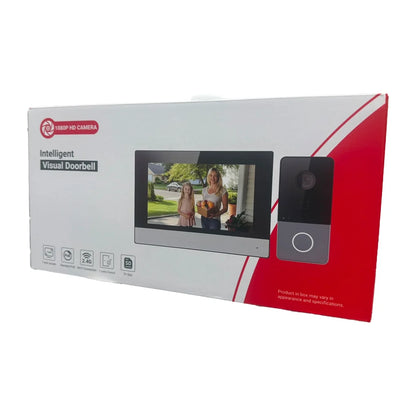 Nexvision NV-KIS703-PW - Video Intercom Kit 7 Inch Touch Screen Indoor Station IP Door Entry System with Wi-Fi Support