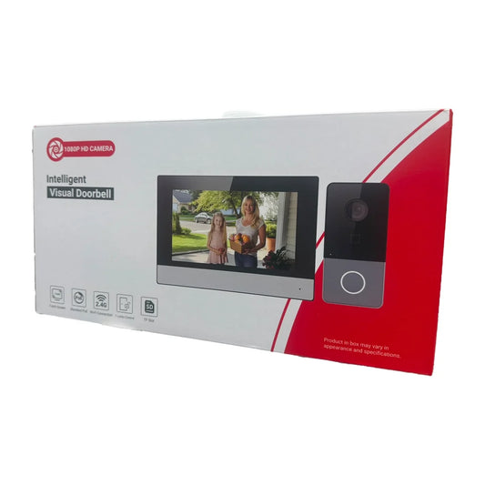 Nexvision NV-KIS703-PW - Video Intercom Kit 7 Inch Touch Screen Indoor Station IP Door Entry System with Wi-Fi Support