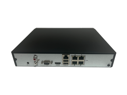 NVR-104MH-C/4P HiLook 4 channel 8MP 4K POE NVR recorder H.265 40Mbps"EOL"