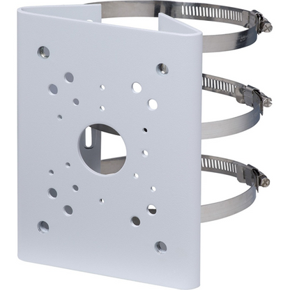 Dahua PFA150 Pole Mount Bracket, Indoor & Outdoor Use, Load Capacity 10kg, White - CCTV Express UK