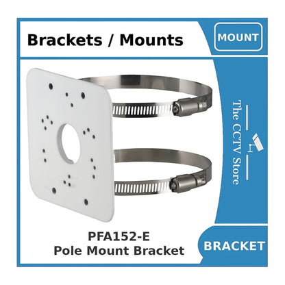 Dahua PFA152-E Pole Mount Bracket, Indoor & Outdoor Use, Load Capacity 3kg, White