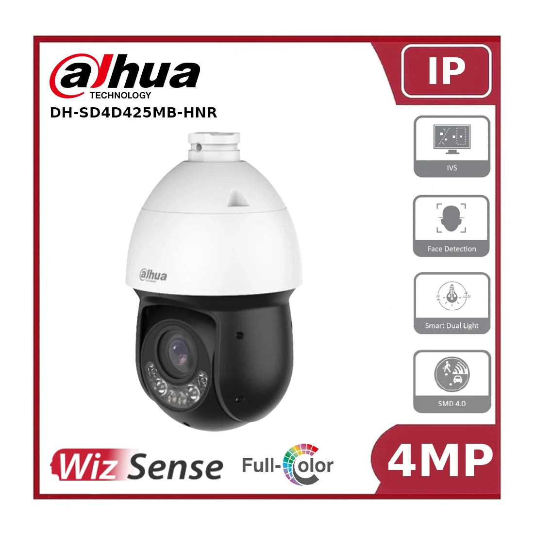 Dahua DH-SD49425GB-HNR 4MP 25x Starlight IR Network PTZ Camera - NR