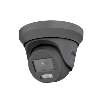 THC-T229-M HiLook 2MP 1080P HD-TVI ColorVu analogue turret camera with 40m LED in white or grey